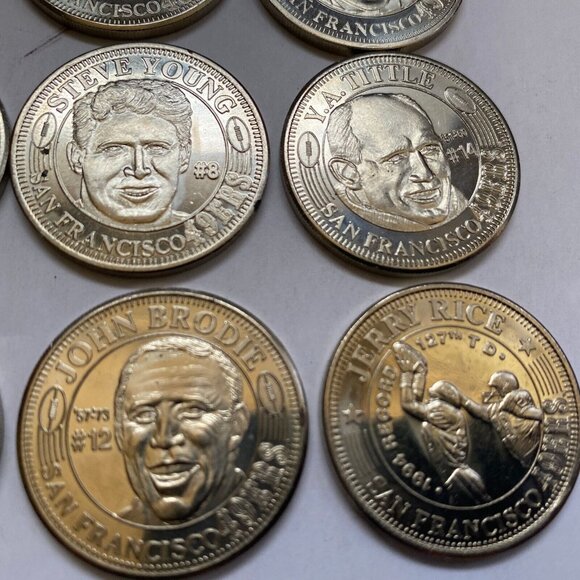 San Francisco 49ers then and now 1994-95 collectable coins 12 of 20 Lot #11 - Picture 4 of 11